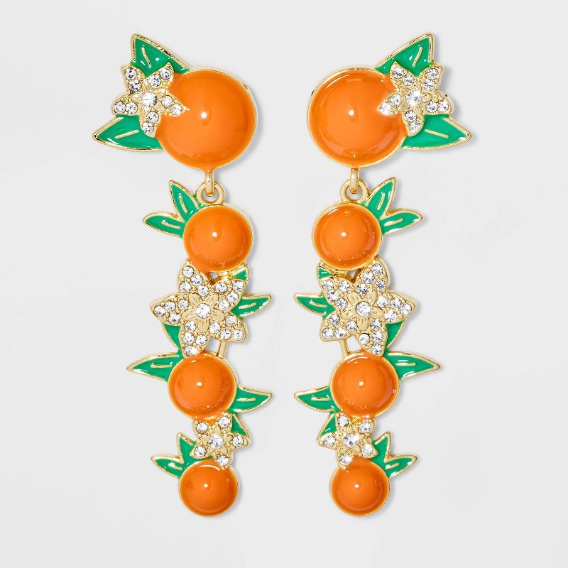 SUGARFIX by BaubleBar Citrust Me Earrings - Orange, 1 of 4