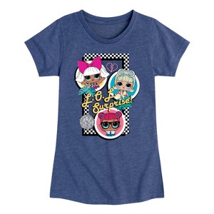 Girls' - LOL Surprise! - Retro Style Dolls Fitted Short Sleeve Graphic T-Shirt - 1 of 4