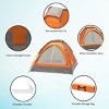 Leisure Sports 2-Person Dome Tent with Rain Fly and Carry Bag, Orange - 4 of 4