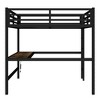 Aortzio Queen Size Metal Loft Bed with Power Outlet&Desk,Ultimate Space-Saver with Noise Reduction - 4 of 4