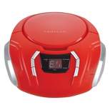 Proscan 2.4-Watt-RMS Portable CD Boom Box with AM/FM Radio (Red)