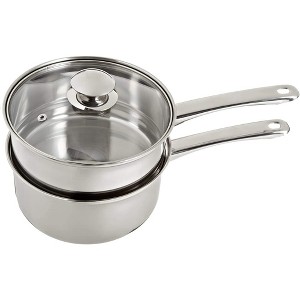 COOKPRO 579 STAINLESS DOUBLE BOILER 3PC 2.5QT  STAY COOL - 1 of 3
