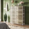 11-Drawer Tall Fabric Dresser Storage Tower with Steel Frame and Wood Top, Chest of Drawers Organizer Unit for Bedroom, Closet, Hallway - 2 of 4
