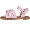 bebe Toddler Girls' Sandals - Open Toe Flat Sandals Comfy Summer Flats for Toddler and Little Kids - 3 of 4