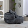 CAVINAS Chenille Fabric Bean Bag Chair with Three Pillows,Soft Bean Bag Couch,Accent Chairs for Living Room - 2 of 4