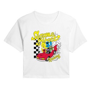 Women's - Sesame Street - SS Racing Cropped Graphic T-Shirt - 1 of 4