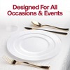 Smarty Had A Party Solid White Economy Plastic Wedding Set - 30 Sets - 2 of 4