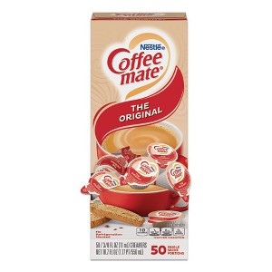Coffee mate Liquid Coffee Creamer, Original, 0.38 oz Mini Cups, 50/Box - 1 of 4