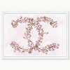 Wynwood Studio 21"x15" Sakura Love Wall Art White Frame: Modern Botanical Canvas, Wood Composite, Mixed Media - 3 of 3
