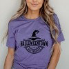 Simply Sage Market Halloweentown University Hat Short Sleeve Tee - 2XL - Grape - 2 of 4