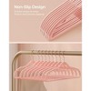 SONGMICS Coat Hangers Non-Slip Clothes Hangers Space-Saving Plastic Hangers 360°Swivel Rose Gold Hook - 3 of 4