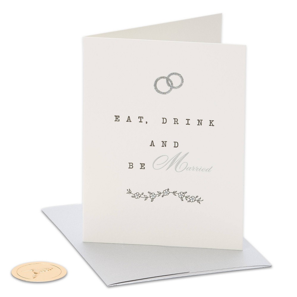 Photos - Envelope / Postcard Card Wedding Eat Drink and Be Married - PAPYRUS