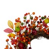 Northlight Berries and Apples Foliage Twig Artificial Thanksgiving Wreath - 18-Inch, Unlit - image 4 of 4