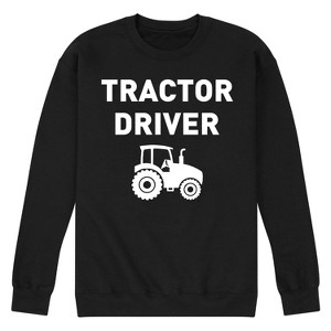Men's - Instant Message - Tractor Driver Graphic Fleece Sweatshirt - 1 of 4