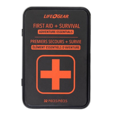 Life+Gear 32pc First Aid Survival Kit in Tin Case