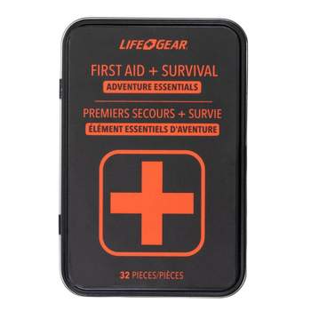 Life+Gear 32pc First Aid Survival Kit in Tin Case