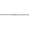 Black Bow Jewelry 1.8mm 14k White Gold Solid Diamond Cut Spiga Chain Necklace - 4 of 4