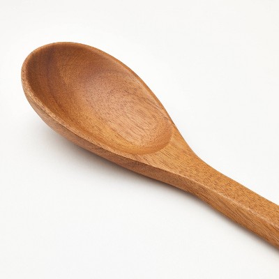 Acacia Wood Solid Spoon Brown - Figmint&#8482;