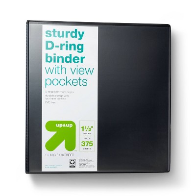 Mead Five Star 3-Ring Plastic Notebook Binder with Built-In 3-Hole Punch - Select Color (1.5) 375 Sheet Capacity - Green