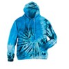 Collections Etc Tie Dye Blue Swirl Hoodie - 4 of 4