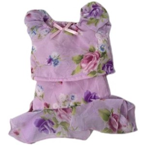 Doll Clothes Superstore Handmade Lavender Floral Chiffon Skirt & Blouse for 18-Inch Dolls - 1 of 4