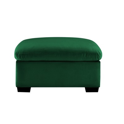 VYNXARIA Green Velvet Ottomans and Benches - Modern Design with Ample Storage and Flexible Configuration