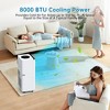 8,000 BTU Portable Air Conditioner, Portable AC Cools up to 350 Sq.ft - 4 of 4