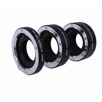 Movo Photo AF Macro Extension Tube Set for Canon EOS-M, M2, M3, M10 Mirrorless Camera System