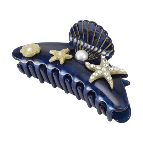 Unique Bargains Women's Elegant Scallop Hair Clips 4.06"x1.73"x2.20" 1 Pc - image 1 of 3