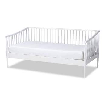 Twin Renata Wood Spindle Daybed White - Baxton Studio