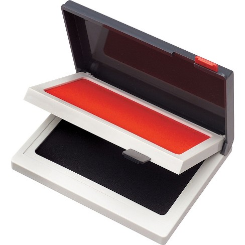 Cosco Two-Color Felt Stamp Pads Red/Black 2 x 090468