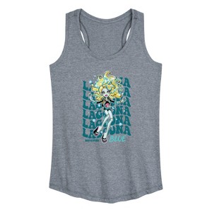 Women's - Monster High - Lagoona Blue Graphic Racerback Tank - 1 of 4