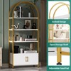 71.5" Tall Bookshelf with Storage Cabinet, 4-Tier Modern Bookcase with Doors for Bedroom & Living Room - 4 of 4