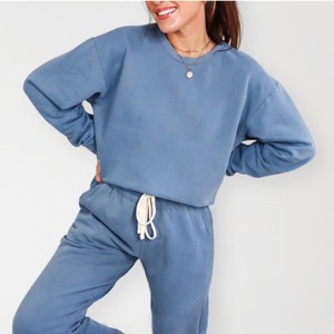 Simply Sage Market Hello Winter Circle Lightweight Garment Dyed Sweatpants Set - 1 of 4