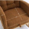 PAGED Upholstered Rocking Chair with Footrest High Back Accent Chair with Rubber Wood Rocking Legs for Living Room, Reading Room - 3 of 4