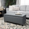 NicBex Modern 42" Storage Bench Wood Accent Stools with Cushioned Top and Nailhead Trims for Bedroom and Entryway - 2 of 4
