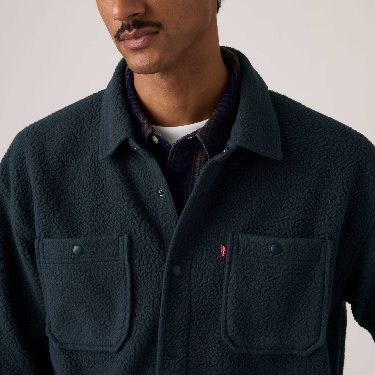 Levi's® Men's Relaxed Fit Worker Button-Down Shirt - Navy Blue - thumbnail 3