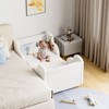 Docred Toddler Bed,Child Bed for Kids with Extra Safty Broad,Standard Crib Size Toddler Bed,Certified Fabric Toddler Beds,Toddler Floor Bed - 3 of 4
