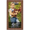 PosterPalooza | 4x8 Wide Barnwood Picture Frame, UV Acrylic, 6 Finishes - Grey, Brown, White, and Black - 2 of 4