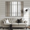 MAYEERTY Hanging Mirror Iron Right Angle Rectangle Gold Grid 39x30x1in - 4 of 4