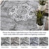 COZONY Vintage Medallion Washable Rug, Non-Slip Low Pile Thin Area Carpet for Living Room Bedroom Office - 3 of 4