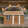 ORRD 12x10 FT Metal Storage Shed, Heavy-Duty Outdoor Garden Shed w/ Windows, Lockable Door & Vents - 2 of 4