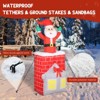 SEVOBAL Inflatable Holiday Decorations Inflatable Christmas Decoration Christmas Inflatable Outdoor Decoration, Red, 31.5"*35.4"*82.7" - 4 of 4
