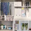 LunaLulinlk 2PCS White Tension Curtain Rod 16 to 28 Inch, Adjustable Spring Curtain Rod No Drilling - 3 of 4