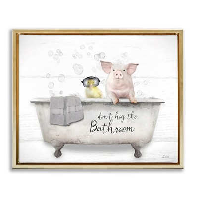 Stupell Industries Don't Hog Bathroom, 31" x 25"