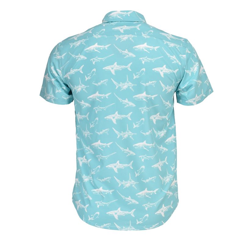 Banana Boat UPF 50+ Men's Hawaiian Print Shirt | White Shark, 3 of 4