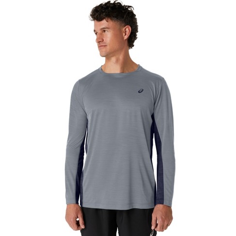 MEN'S SILVER LONG SLEEVE TOP Dark Grey Long Sleeve Shirts, 46% OFF