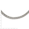 Black Bow Jewelry Men's 9mm Stainless Steel Fancy Curb Chain Necklace, 24 Inch - 4 of 4