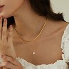 Diamond Choker Necklace for Women: Dainty 14K Gold/Sterling Silver Gold Plated CZ Jewelry, Trendy Gift - 3 of 4