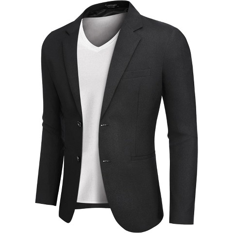 COOFANDY Men's Blazer Casual Slim Fit Sport Coats Two Button Lightweight Suit Jacket Light Khaki XXL